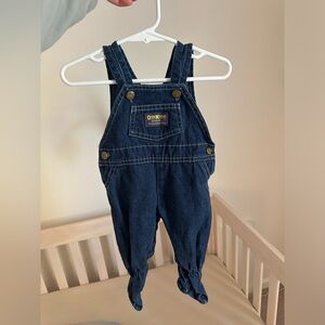 vintage footed osh kosh b’gosh overalls